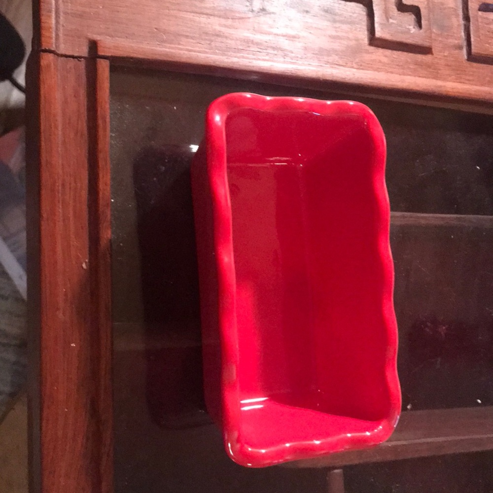 Great Gatherings red rectangle casserole dish